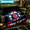 1PC Custom Name Blanket Clippers Ice Flannel Blankets Patterns Throw Blanket All-Season Soft Gift for Couch, Bed, Camping, Birthday Gifts