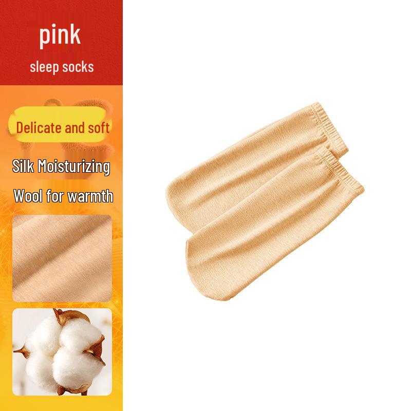 

Детские зимние носки из шерсти и шелка для сна — теплая защита ног в помещении для мальчиков и девочек One Size