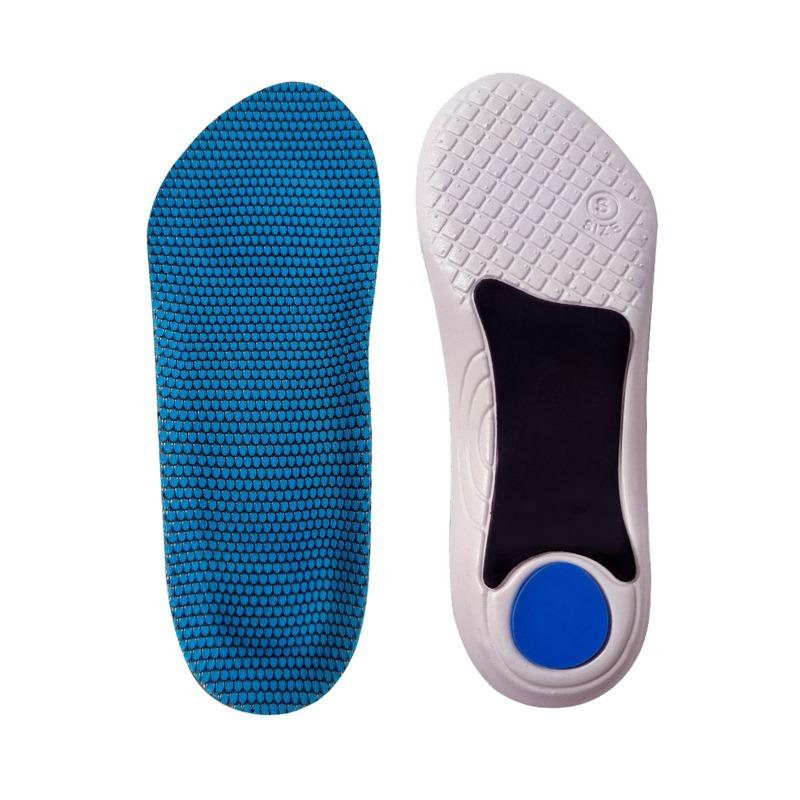 

Ортопедическая стелька с поддержкой свода стопы, с семью точками опоры L(40~45) синий