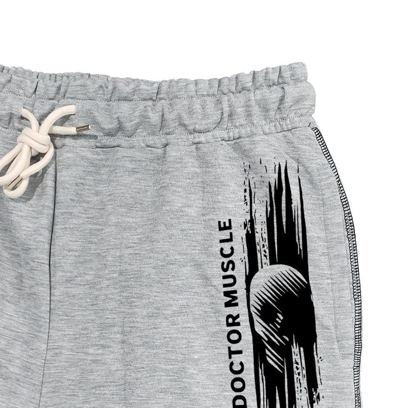 Autumn New Sports Men's Trousers Spelling Stripes Straight Large Size Drawstring Men's Casual Trousers