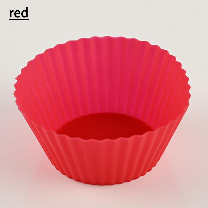 12/24/36pcs Of Silicone Cake Mold Round Muffin Cup Cake Baking Mold Kitchen Cooking Bakeware Making Diy Cake Decoration Tool