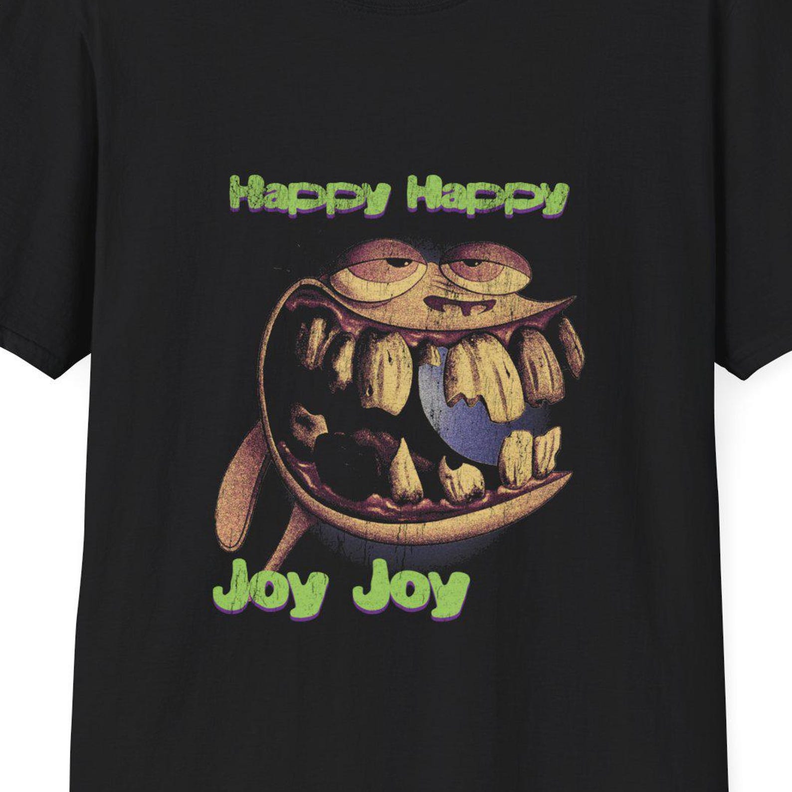 Ren And Stimpy 90s Retro Cartoon Graphic Tee XL