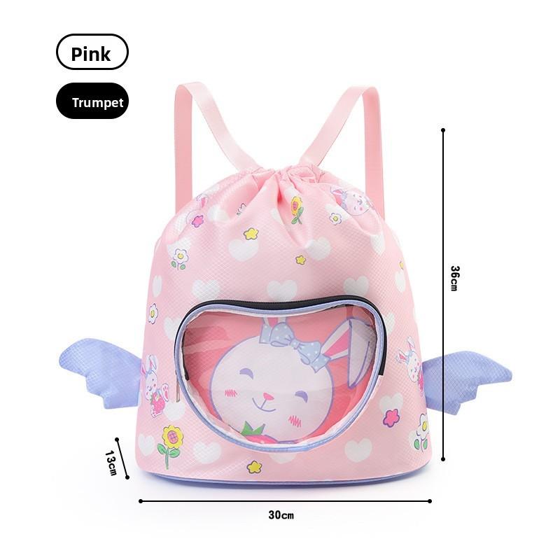 

Childrens Swimming Bag With Wet Dry Separation And Shoe Compartment For Travel And Beach Fun 36cm розовый
