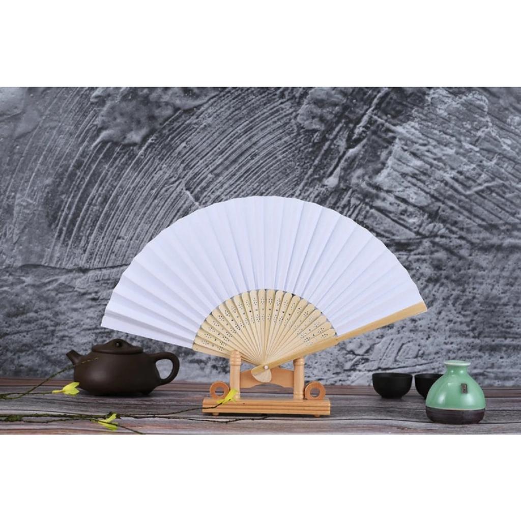 1 Peça Ventilador de Dança de Mão Estilo Chinês Padrão Personalizado Ventilador Dobrável de Bambu Ventilador de Mão para Casamento Ventilador de Flor de Bambu