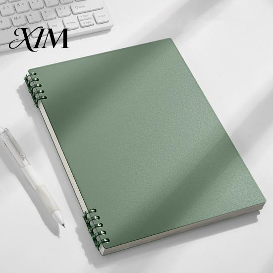 Grid Paper for Drawing A5 Spiral Notebook, Lined /Horizontal Grid/Blank Inner Page, Agenda Notebook Morandi Solid Color Cover Sketchbook Office