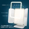 TNK Living LED Lighted Foldable Makeup Actress Tabletop LED Makeup Folding Magnifying Brightness USB Angle Storage Space Three-Way Mirror, Mirror,