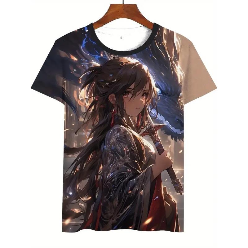 New Anime 3D Printing T-Shirts Summer Men Women Short Sleeve Round Neck T Shirt