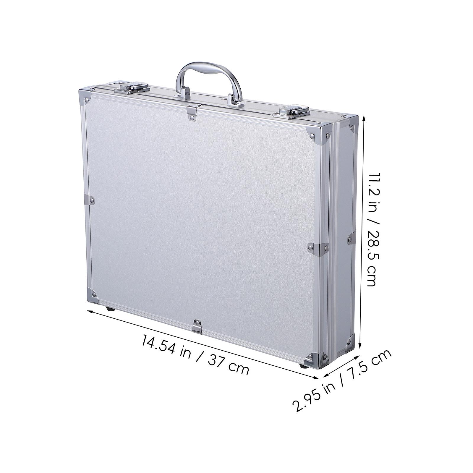 Aluminum Hard Case Tool Portable Travel Chest Carry Lockable Flight Case Aluminum Alloy Box Carrying Case Tools Container