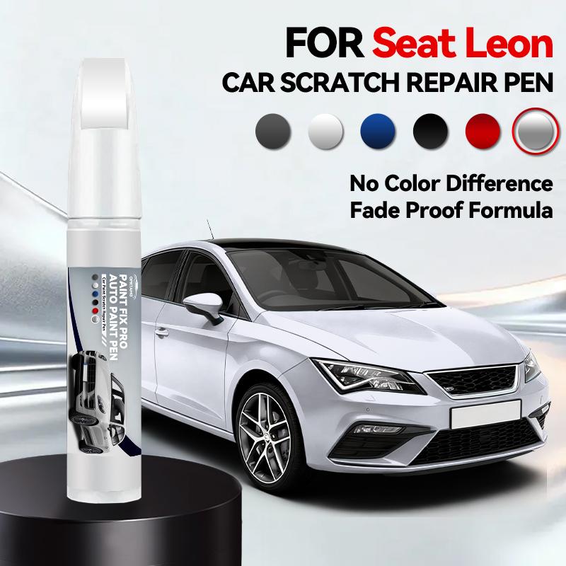 

Car Paint Repair Pen For 1999-2025 SEAT Leon Paint Scratch Repair Accessories Asphalt Blue White Red Midnight Black Silver срібний