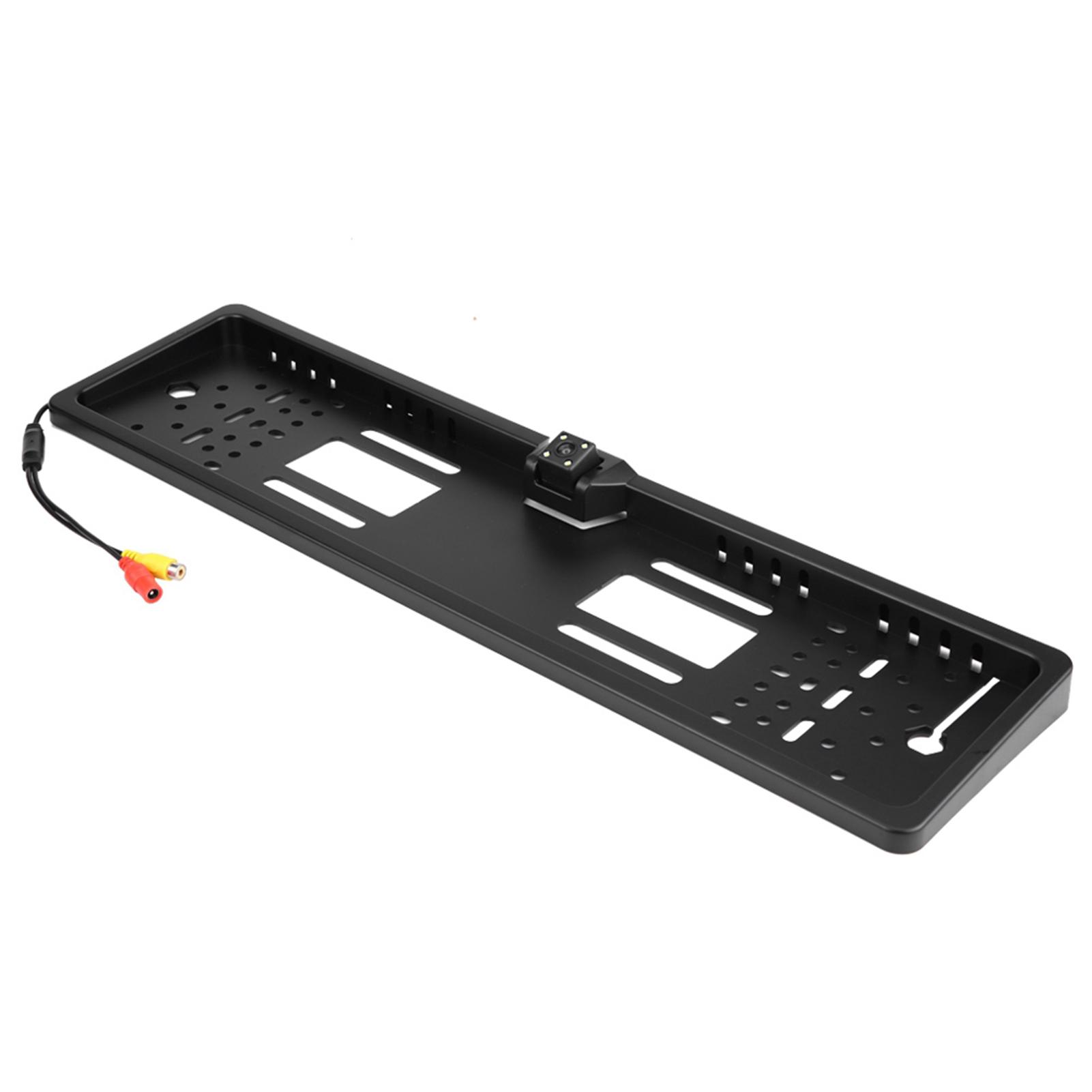 

European Automobiles Number License Plate Frame with Rearview Reverse Backup Camera LED LED