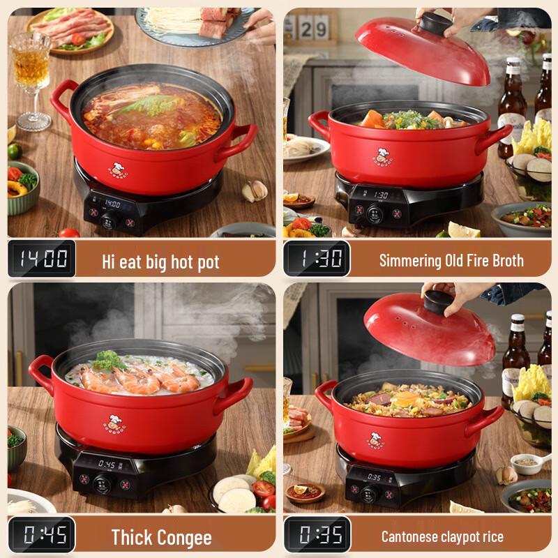 Triangle Dragon Electric Ceramic Hot Pot