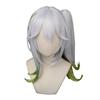 Cosplay Accessory - Shumi Grass Wig - Silver-white with Gradient To Light Green Ponytail Cosplay Wig