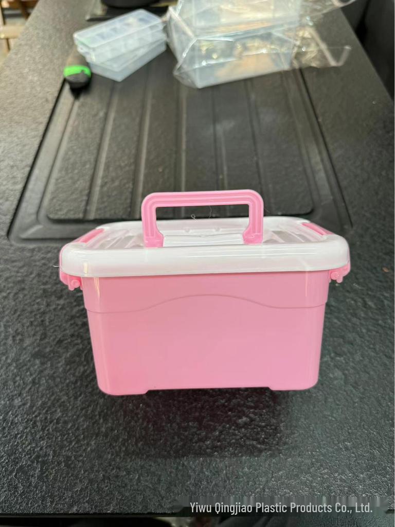 Przezroczyste Przenośne Pudełko do Przechowywania na Przekąski, Zabawki i do Użytku w Samochodzie