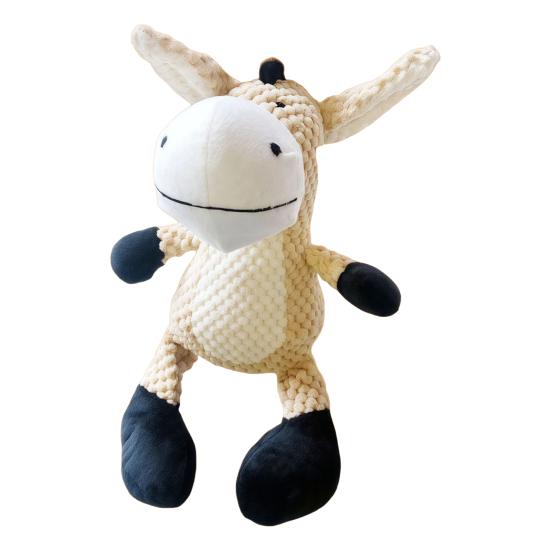 Jucărie de pluș pentru câini Interactivă Scârțâitoare Animal de pluș Jucărie Moale Rățușcă Iepure Măgar Câine Jucărie de ros pentru Rozătoare Puternice Câini Mici Medii Mari Iubitori de Aducere