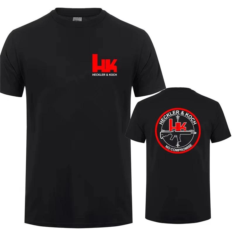 Hk Heckler Koch No Compromise Man T-shirt Cotton Cool Heckler Koch T Shirts Tops Summer Clothing Fashion Tops Tee 4XL