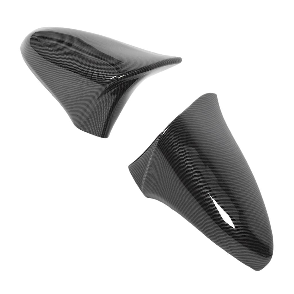 2PCS Car Rearview Mirror Cap Carbon Fiber Pattern Door Wing Rear View Mirror Cover Replacement for IS200 250 300 350 2014-2020