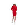 adidas Originals Sweat Dress Comfortable Versatile Round Neck Short Sleeve Dress Women Dresses Red FU1747
