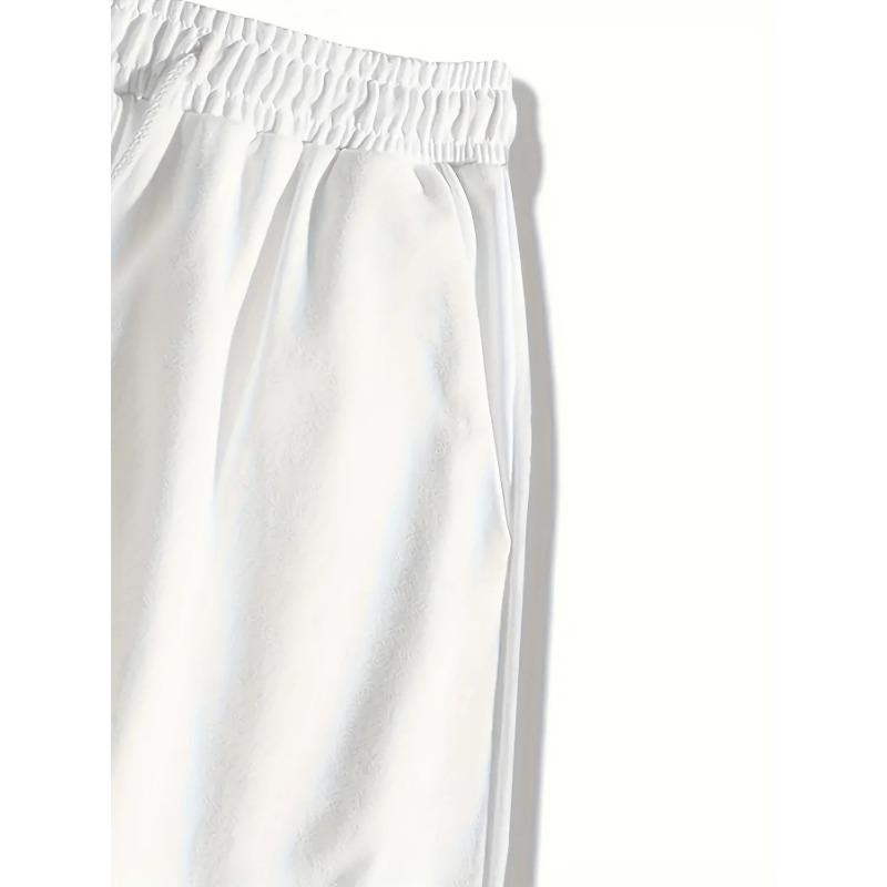 Letni Nowy Męski Zestaw z Nadrukiem Litery Codzienny Modny T-shirt Krótki Rękaw Szorty Sportowy Zestaw Outdoor