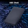 USB3.0 Portable Hard Disk Mobile Hard Drive High Speed Transmit Large Capacity Shockproof Plug and Play Black