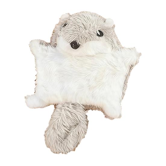 Plush Cat Toy Cute Flying Squirrel Shape Cat Chew Toy with Crinkle Paper Soft Interactive Cat Scratch Bite Play Toy for Indoor Cats Kitten
