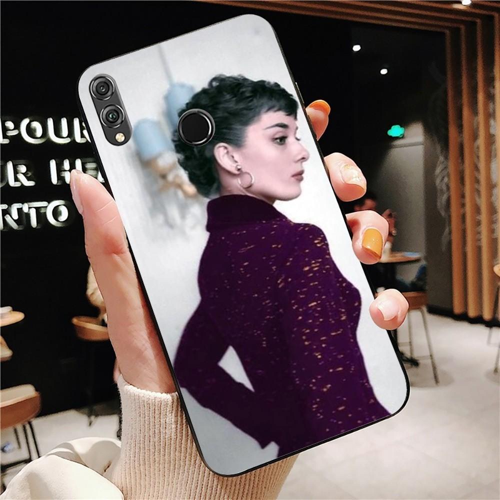 Audrey Hepburn Phone Case For Huawei Honor 10 lite 9 20 7A 9X 30 50 60 70 pro plus Soft Silicone Cover