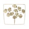 Metal Leaf Wall Art Decor Luxurious Metal Ginkgo Biloba Wall Hanging Decoration for Home Living Room Bedroom