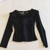 Women's French-Inspired Long-Sleeve Modal Cotton Homewear with Chest Pads