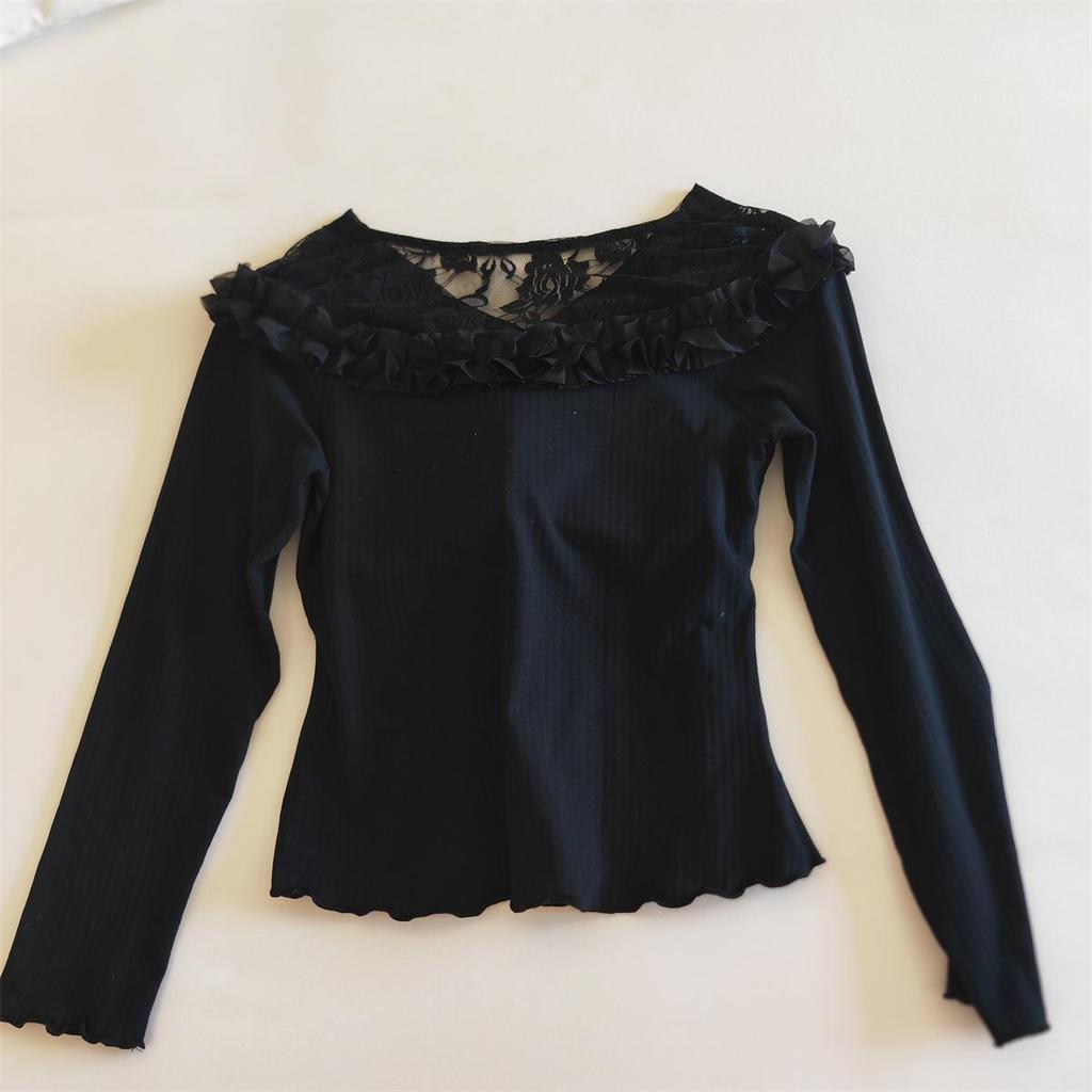 Women's French-Inspired Long-Sleeve Modal Cotton Homewear with Chest Pads
