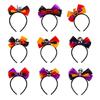 Carnivals Party Headbands Colorful Spooky Bowknot Shape Headband Woman Makeup Hairband Makeup Taking Photos Headpiece