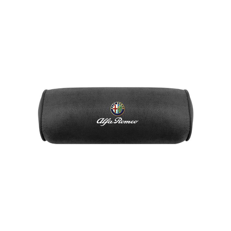 

For Alfa Romeo 2026 Hot Sticker Suede Leather Car Seat Headrest Memory Foam Comfort Neck Pillow For Alfa Romeo 4C 159 166 Spider