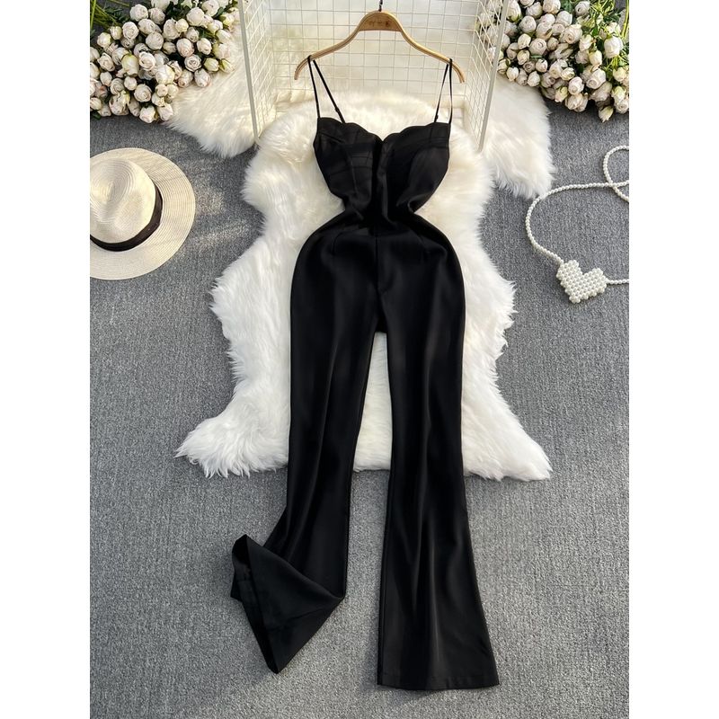 Dress Casual High Waist Slim Looking Speaker V-neck Strap