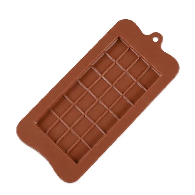 

High Quality DIY 24 Cavity Square Silicone Chocolate Molds food grade Bakeware Eco - friendly Cake Molds 1PC