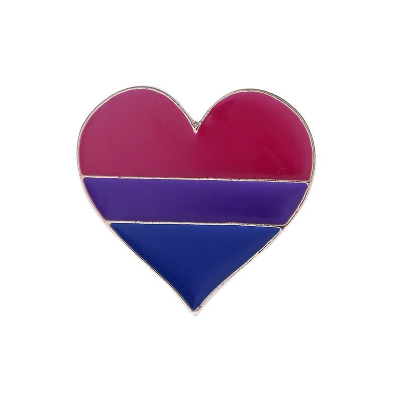 Trendy Rainbow Heart Drip Oil Brooch - Versatile Fashion Jewelry Gift