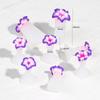 Soft Non-pinch Toe Separators 8 Pcs Reusable Plastic Cute Flower Pearl Designs for Long Time Pedicure Nail Polish