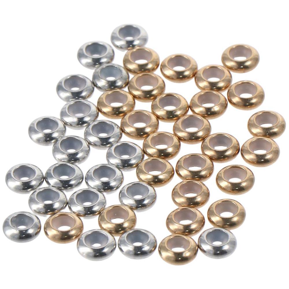 

Золотые, серебряные бусины-разделители из сплава, металлические бусины со свободными отверстиями, ювелирные аксессуары