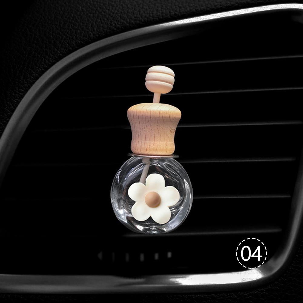 Car Perfume Bottle Car Air Outlet Perfume Bottle Air Freshener Hanging Glass Bottle Auto Ornament Diffuser Fragrance Ornament