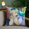 Urusei Yatsura Anime Game Pillow Case Anti-Dustmite Pillowcase Invisible Zipper Silky Short Plush Sofa Cushion Cover