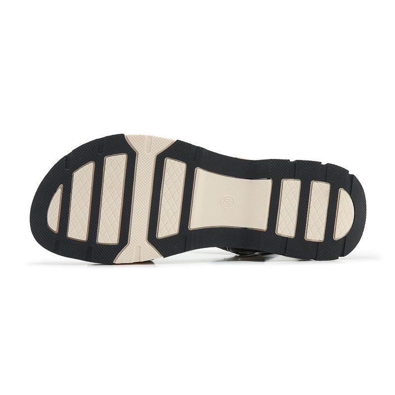 2025 Summer Shoes Women Sandals Summer Holiday Thick Sole Fashion Brand Ladies Sandals Non-slip Pink Black Plus Size 41