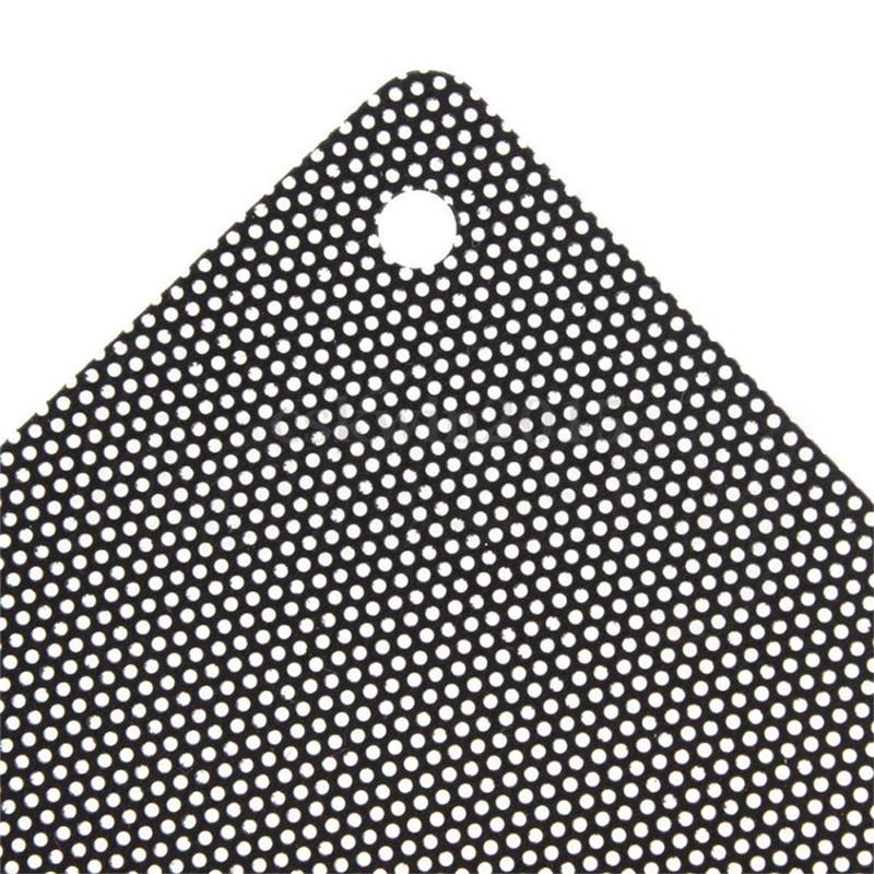 5Pcs 120Mm Cuttable Black Pvc Pc Fan Dust Filter Dustproof Case Computer Mesh