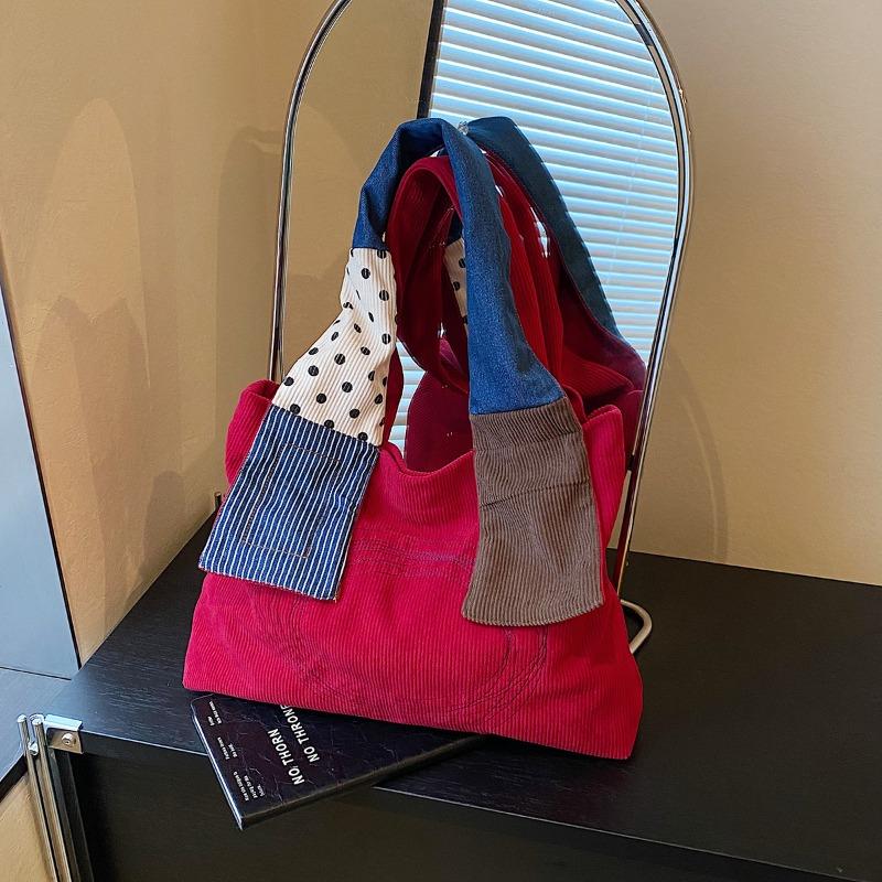 Stylish Retro Large-capacity Tote Bag, New Casual Student Class Shoulder Backpack