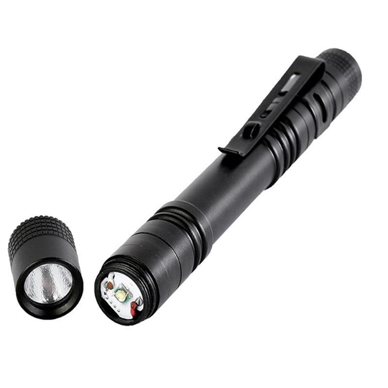 Pocket Torch Powerful Led Lantern Aaa Battery For Camping Hunting Portable Mini Pen Led Flashlight Waterproof Pen Light
