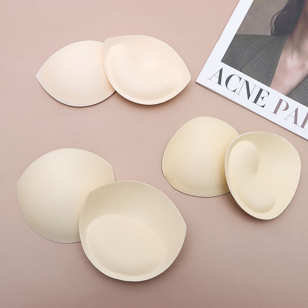 1Pair Removeable Bikini Intimates Accessories Push Up Cups Insert Pad Bra Pads Chest Cup Breast Bras