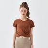 Sports Yoga Cover-up Summer Yoga Clothing Top Running Quick-drying Short-sleeved Fashion Fitness Clothing for Women