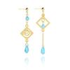 Game Genshin Impact Earring Tartaglia Hu Tao Venti Kaeya Alberich Aether Qiqi Keqing Cosplay Clip Earrings Foe Fans Jewelry Gift