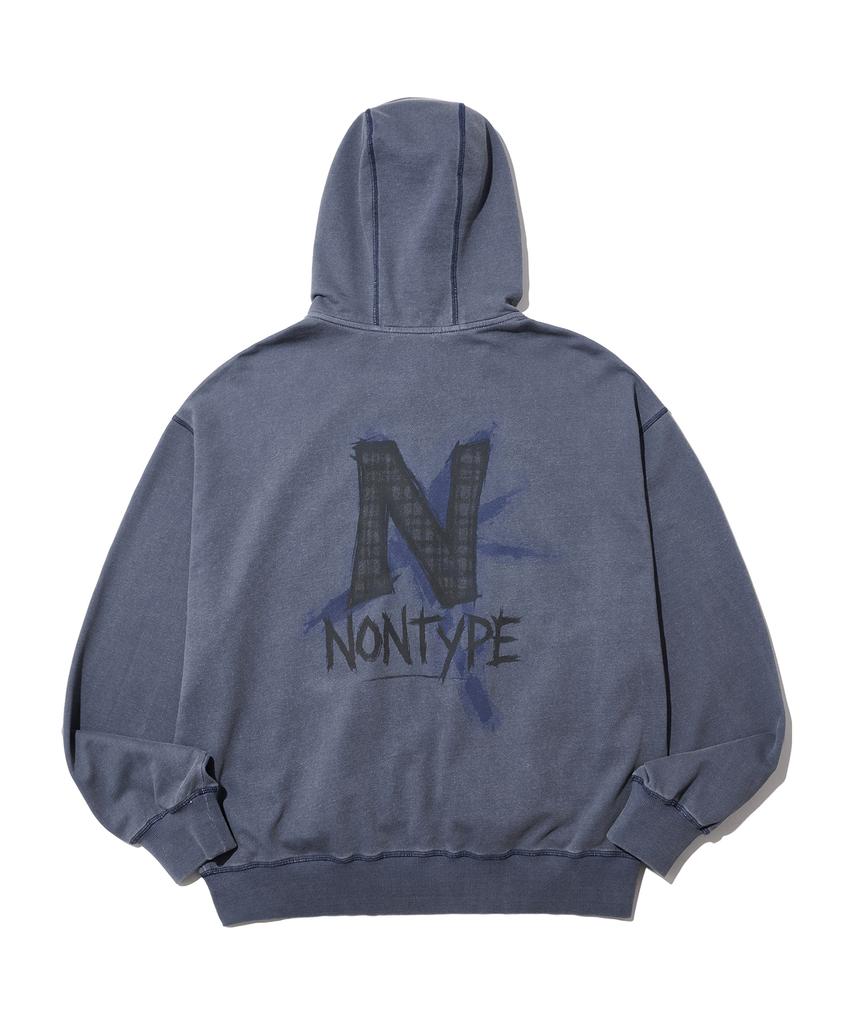 Nontype Signature Print Zip Up (Pigment Navy)