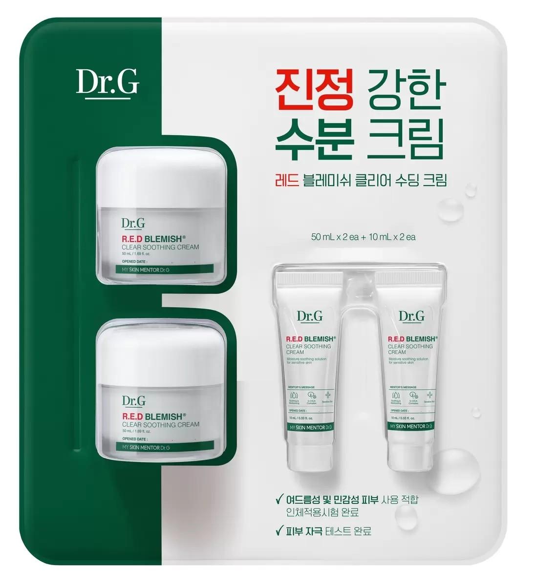 

Dr.G Red Blemish Clear Успокаивающий крем 50x2+10x2