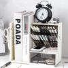 Large-Capacity Desktop Pen Holder Oblique Design Book Storage Rack Durable Desk Organizer  Home