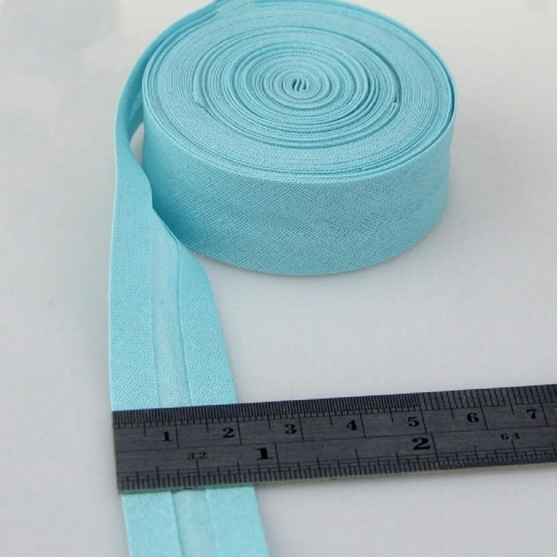 

DalaB 100% Хлопковая Косая Бейка, Косая Отделочная Лента Размер: 20 мм, ширина:Лента сгиба 3/4 25 ярдов/лот, материал для шитья своими руками, изделие ручной работы - (цвет: 7 Темно-синий) 5 lake blue