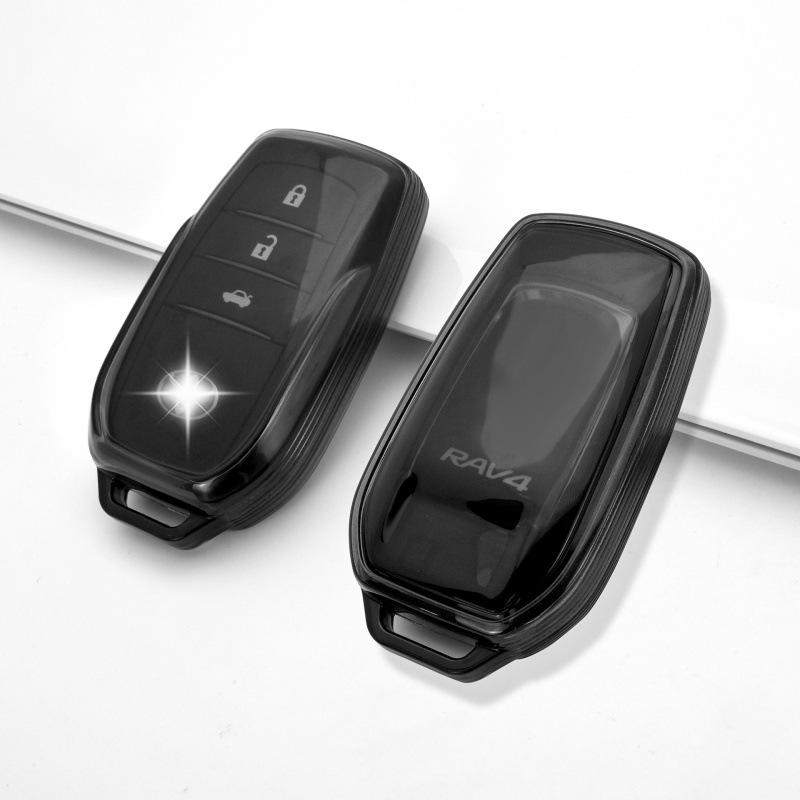 Transparent Full Coverage Key Case for Toyota Corolla, Camry, Crown, RAV4