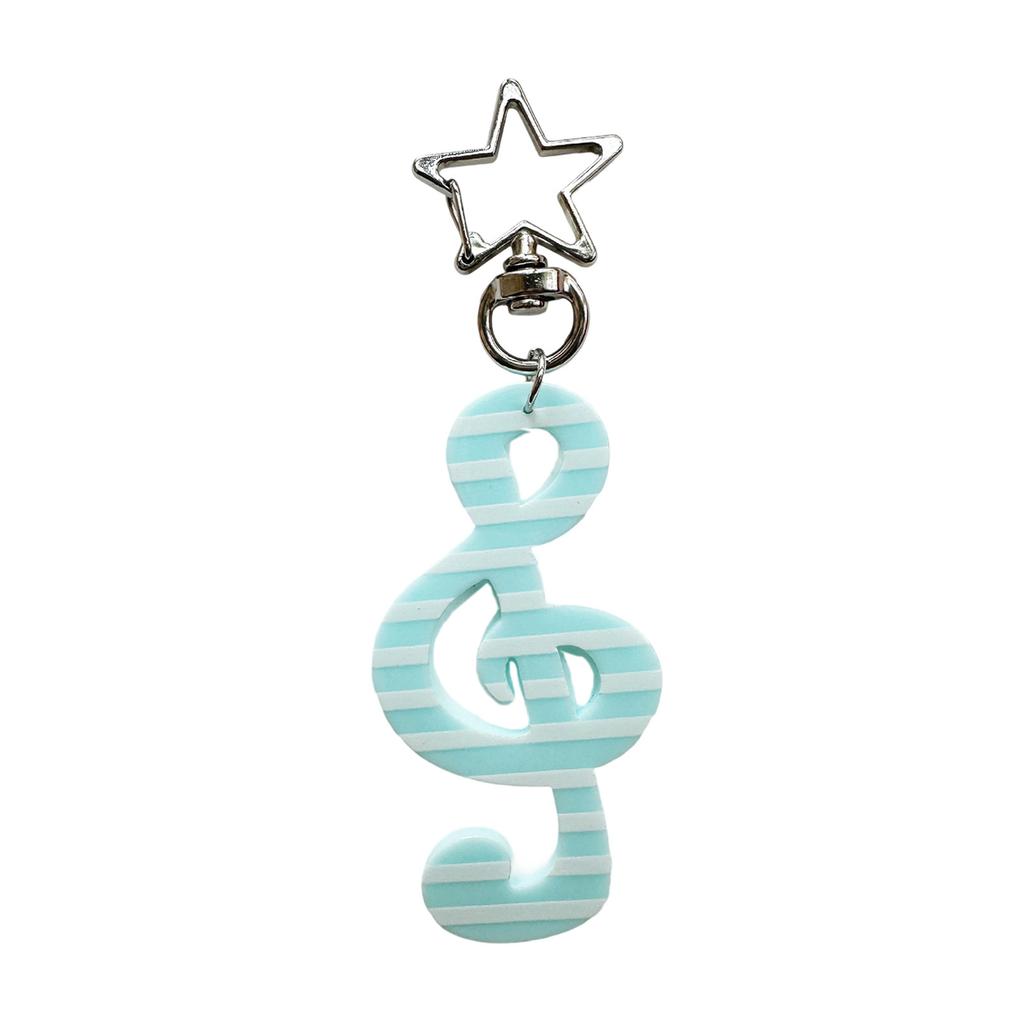Music Note Keychain For Keys Bags Backpacks Acrylic Alloy Design Lightweight Portable Gift For Musicians Music Lovers
